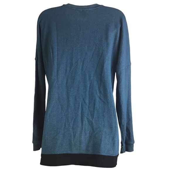 The North Face Blue Thermal Long Sleeve Sweatshirt Size Medium - Picture 3 of 11